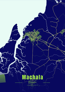 Machala, Ecuador City Map
