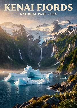 Kenai Fjords National Park Poster