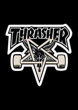 Thrasher Pentagram Goat Skateboard Graphic