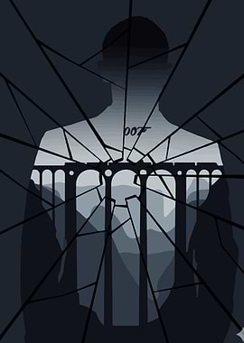 James Bond 007 Shattered Silhouette
