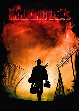 The Walking Dead Silhouette Poster