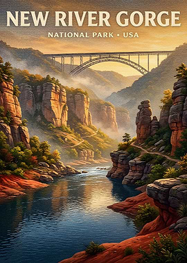 New River Gorge National Park Poster