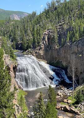 Waterfall in Yellowstone National Park