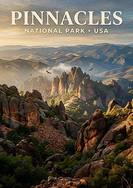 Pinnacles National Park USA Landscape