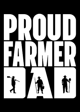 Proud Farmer Dad Graphic