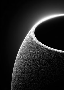 Abstract Black and White Sphere