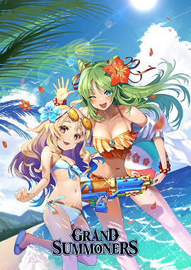 Summer Cross the Blaze Title Illustration