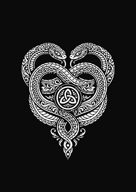 Ornamental Serpent Symbol