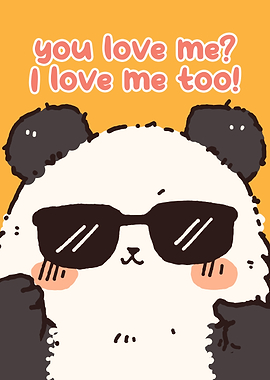 Cool Panda with Sunglasses
