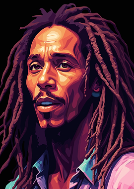 Bob Marley Portrait Art