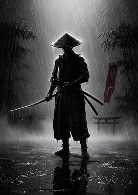 Samurai in Rain