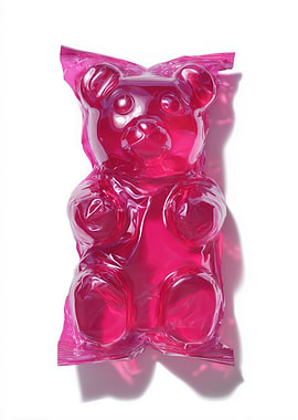 Giant Pink Gummy Bear in Package