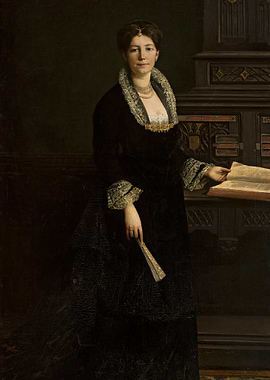 Portrait of a Woman with Fan