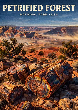 Petrified Forest National Park Poster