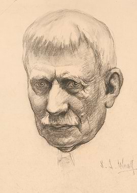 Pencil Portrait of an Older Man