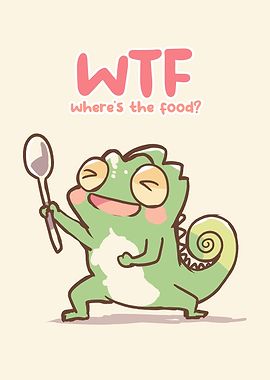 WTF Where's the food? Cute Chameleon