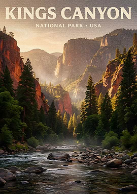 Kings Canyon National Park Poster