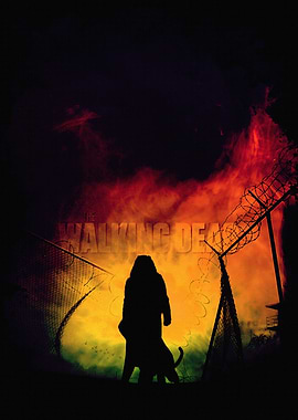 The Walking Dead Silhouette Poster