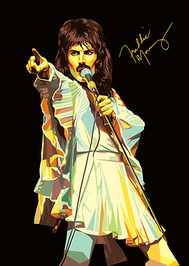 Freddie Mercury Pop Art Illustration