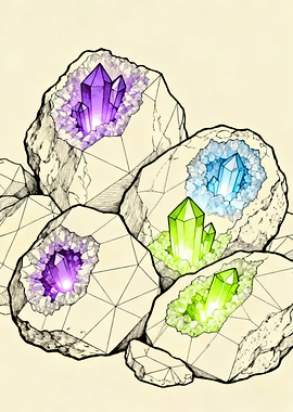 Crystal Core – Psychedelic Rock Formations