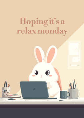 Relax Monday with Bunny at Work