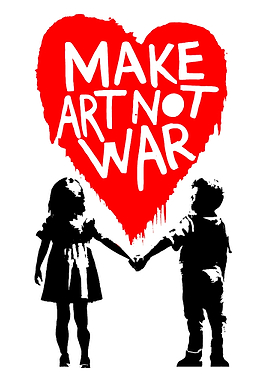 Make Art Not War - Banksy Style