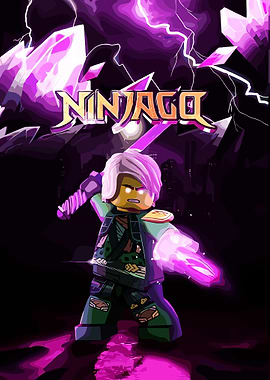 Ninjago Lego Character with Purple Energy