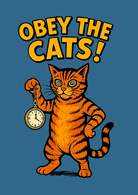 Obey the Cats Hypnotic Cartoon