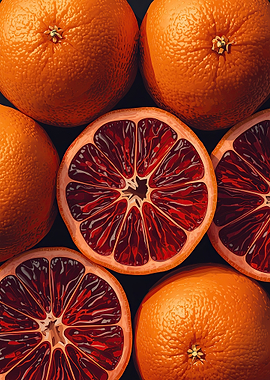 Blood Oranges Still Life