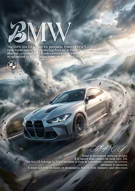 BMW M4 CS Car Advertisement