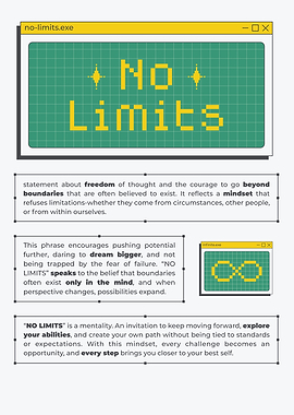 No Limits Inspirational Graphic