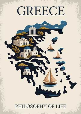 Greece: Philosophy of Life Map