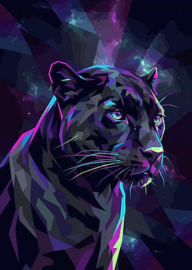 Geometric Panther with Cosmic Background