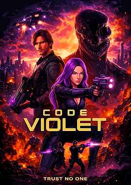 Code Violet: Sci-Fi Action Poster