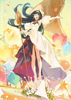 Anime Girl Singer on Stage