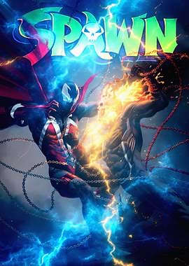 Spawn Comic Book Cover Art