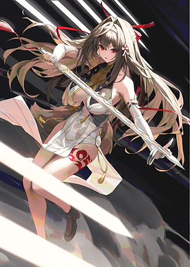 Zenless Girl with Sword