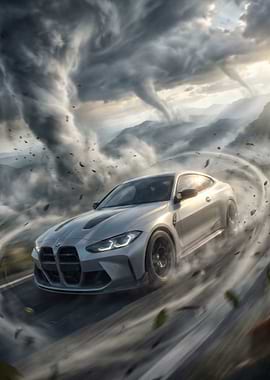 BMW M4 Coupe in a Tornado
