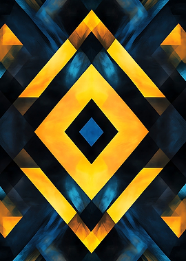 Abstract Geometric Diamond Pattern