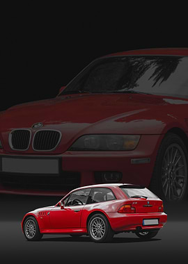 Red BMW Z3 Coupe