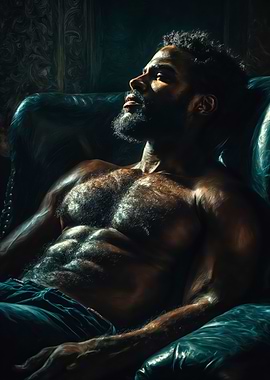 Dramatic Portrait Man Chiaroscuro Painting