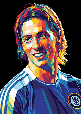 Fernando Torres Colorful Portrait