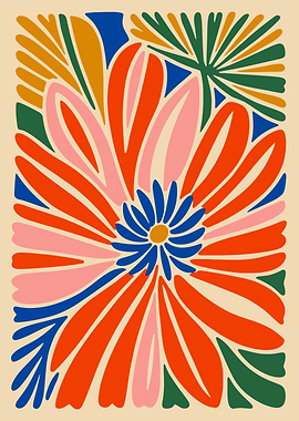 Abstract Floral Art Print