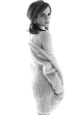 Emma Watson in Black and White