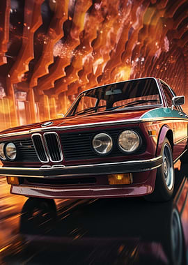 Vintage BMW in Motion