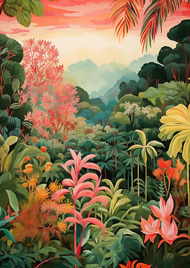 Lush Tropical Jungle Art