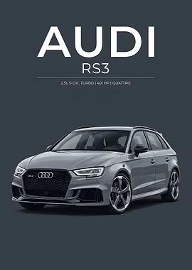 Audi RS3 Car Illustration