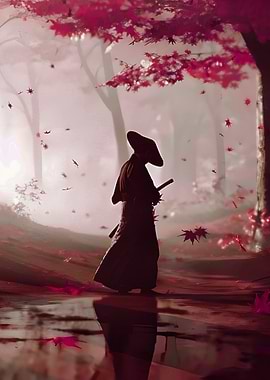 Samurai in Forest