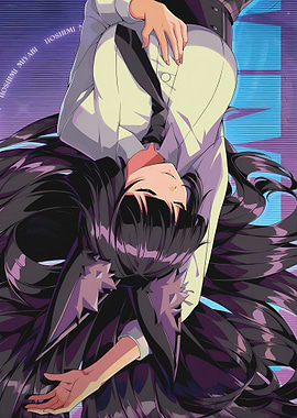 Anime Girl with Long Black Hair