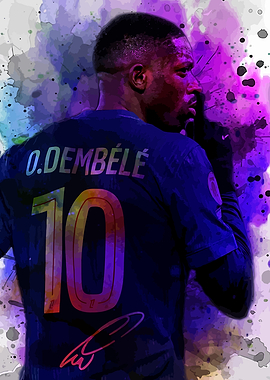 O.Dembélé10 Watercolor Portrait